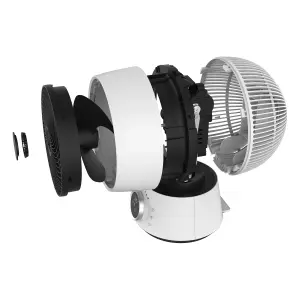 Igenix IGFD4009W Air Circulator Turbo Fan, 9 Inch, 32 Wind Speeds, White