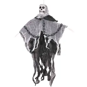 Hanging Ghost Skeleton Halloween Decor 90cm Chain Spooky Prop with Chained Arms