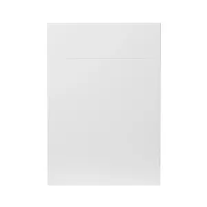 GoodHome Stevia Gloss white Slab Door & drawer 500mm