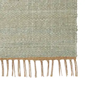 Jute Area Rug 160 x 230 cm Green LUNIA