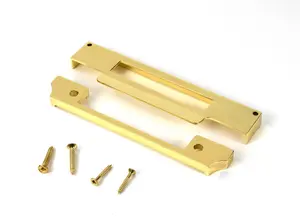 From The Anvil Polished Brass  1/2" Rebate Kit for Euro Sash Lock