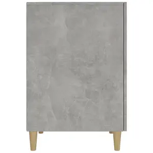 Berkfield Desk Concrete Grey 140x50x75 cm Engineered Wood