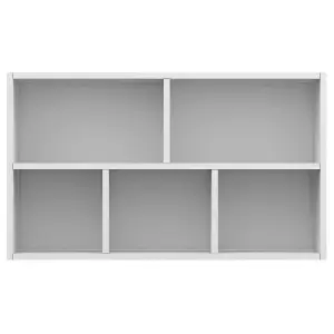 Berkfield Book Cabinet/Sideboard White 50x25x80 cm Engineered Wood