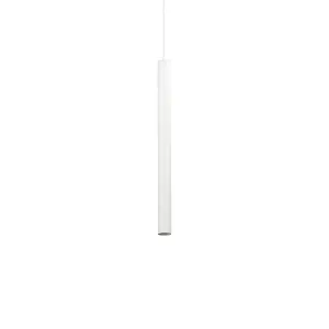 Luminosa Ultrathin LED 1 Light Slim Ceiling Pendant White