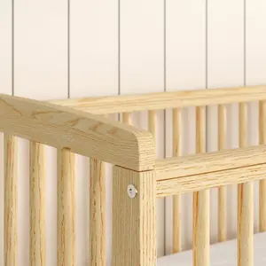 Sydney Cot with Mattress Natural