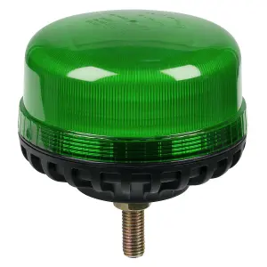 Sealey Warning Beacon SMD LED 12/24V 12mm Bolt Fixing - Green WB951LEDG