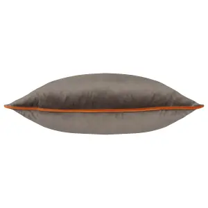 Paoletti Meridian Velvet Piped Feather Filled Cushion