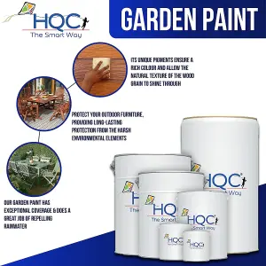 HQC Fence Paint Terracotta Matt Smooth Emulsion Garden Paint 1L