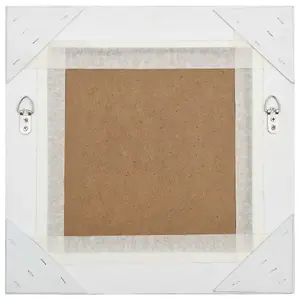 Berkfield Wall Mirror Baroque Style 40x40 cm White