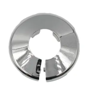 Talon Chrome effect Pipe collar (Dia)28mm, Pack of 5