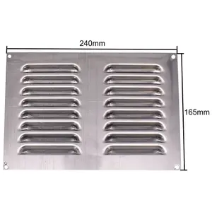 AFIT Stainless Steel Louvre Air Vent 242 x 165mm