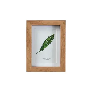 Matt Oak effect Plain Single Picture frame (H)20.6cm x (W)15.6cm