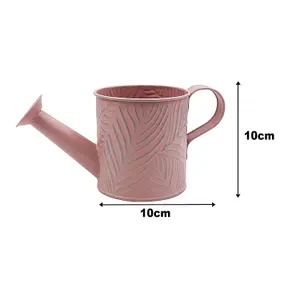 Watering Can Metal 0.65L 6pcs Pastel Pink Planter Garden Sprinkler Plant Sprayer