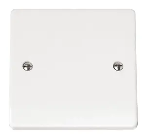 Click Scolmore Mode Single Blanking Plate 1 Gang White - CMA060