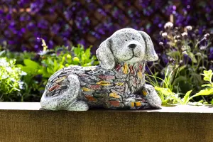 Dog Garden Ornament with Stone Effect