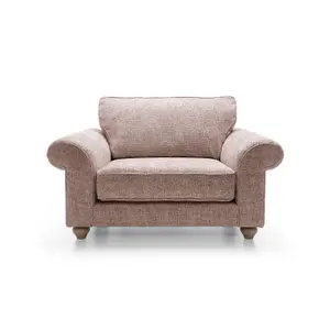 Ingrid Collection Cuddle Chair in Woodrose