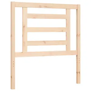 Berkfield Bed Frame with Headboard 90x200 cm Solid Wood