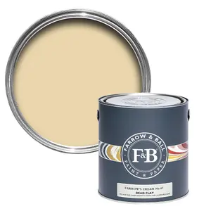 Farrow & Ball Dead Flat Mixed Colour 67 Farrow'S Cream 2.5 Litre