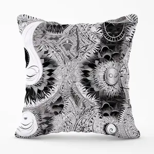 Abstract Moon and Sun Outdoor Cushion 45cm x 45cm