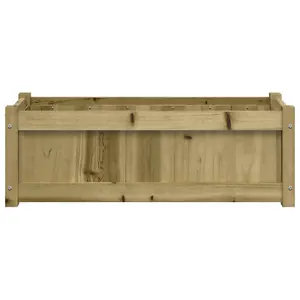 Berkfield Garden Planter 90x31x31 cm Impregnated Wood Pine