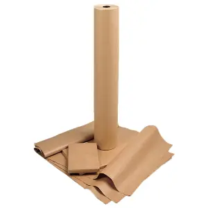 750mm x 100m Brown Kraft Paper Roll For Gift Wrapping, Shipping, Arts & Crafts