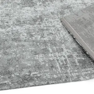 Abstract Silver Modern Easy to Clean Abstract Rug For Dining Room Bedroom And Living Room-120cm X 170cm