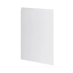 GoodHome Garcinia Integrated handle Gloss light grey Tall wall Cabinet door (W)600mm (H)895mm (T)19mm