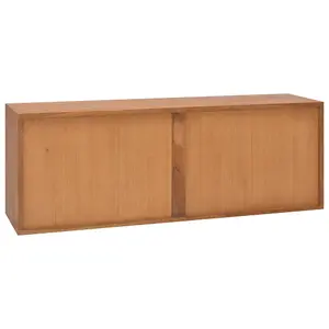 Berkfield TV Cabinet 110x30x40 cm Solid Teak Wood