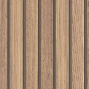 Fresco Wooden slats Natural Smooth Wallpaper Sample