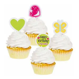 Creative Party Sweet Treats Cupcake Topper (Pack of 12) Multicoloured (One Size)