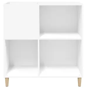 vidaXL Record Cabinet White 84.5x38x89 cm Engineered Wood