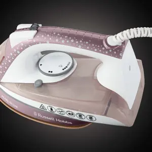 Russell Hobbs 23972 Pearl Glide Steam Iron with Pearl Infused Ceramic Soleplate