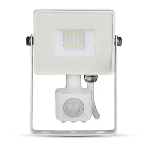 V-TAC 10W Waterproof Motion Sensor LED Floodlight for Outdoor Security with Samsung Chips IP65 800 Lumens