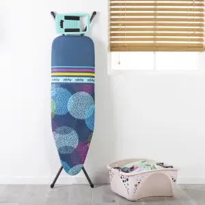 Minky Sure Grip Blue, pink, yellow & green Metallic effect Ironing board (L)160cm (W)45cm