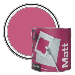 Rust-Oleum Washable Matt Wall Paint - Raspberry Ripple 2.5L