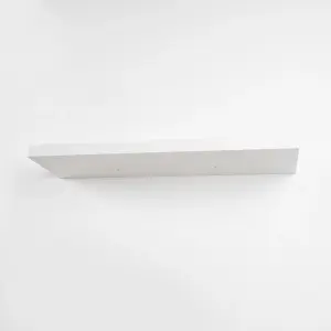 High Gloss Floating Shelves, Set of 3, White Wooden Wall Mounted Decorative Storage Shelf