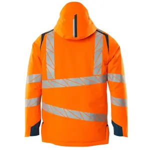 Mascot Accelerate Safe Lightweight Winter Jacket with CLIMascot - Hi-Vis Orange/Dark Petroleum   (XXXX Large)