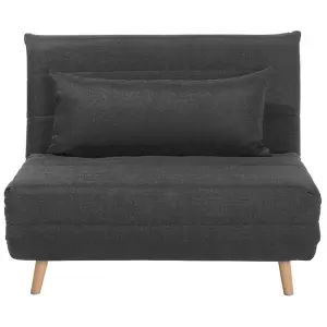 Beliani Retro Sofa Bed SETTEN Dark Grey