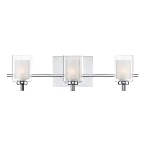 Elstead Quoizel Kolt Wall Lamp Polished Chrome, IP44