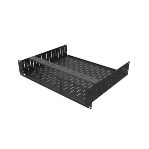 Penn Elcom 2U Vented Rack Shelf & Magnetic Faceplate For 3 x Sonos Connect R1498/2UK-SONOS3