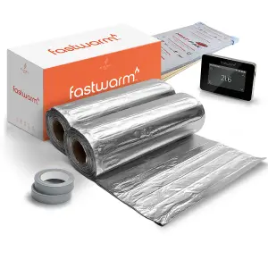 Fastwarm Under Carpet / Under Vinyl Heating Kit - 20m - Fastwarm Touch Black