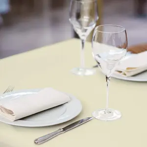 Neel Blue Rectangular Tablecloth 228cm x 335cm - Ivory