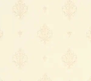 Galerie Neapolis 3 Cream Medallion Uno Embossed Wallpaper