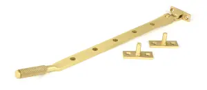 Satin Brass 12" Brompton Window  Stay