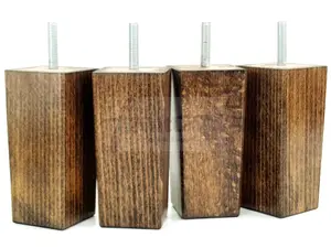 4x REPLACEMENT FURNITURE LEGS SOLID WOOD 110mm HIGH SOFAS CHAIRS SETTEE CABINETS LEGS M10 TSP2055