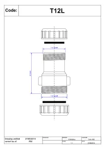 McAlpine T12L 1.5" X  1.25" Surefit Connector