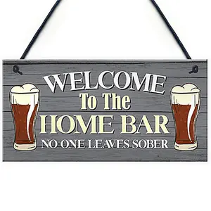 Red Ocean Funny HOME BAR Signs And Plaques Novelty Bar Sign Garden Sign Home Decor Man Cave Plaque Gift