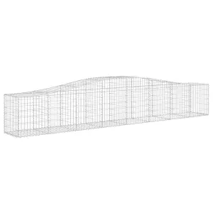 Berkfield Arched Gabion Baskets 20 pcs 400x50x60/80 cm Galvanised Iron