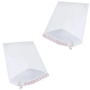 500 x Size 6 (215x320mm) White Padded Bubble Lined Postal Mailing Shipping Peel & Seal Closure Cushioned Envelopes