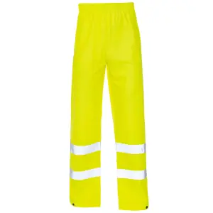 stormflexHi-Vis PU TROUSER Breathable ankle band yelll-3XL